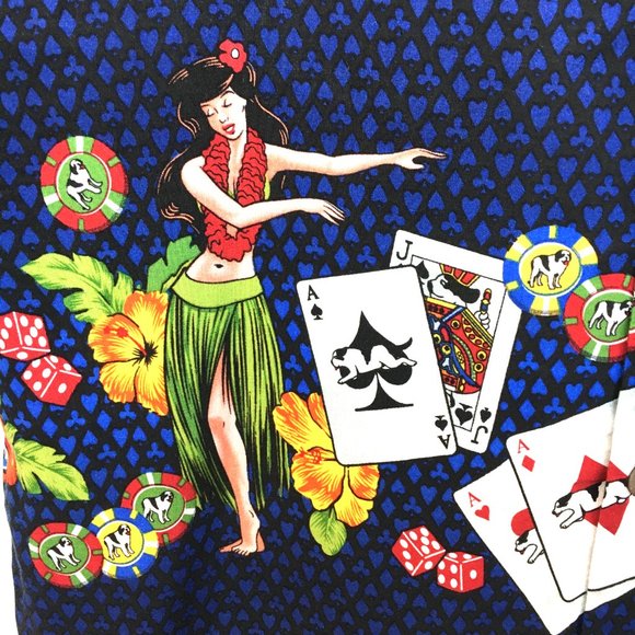 Big Dogs Hawaiian Rayon Camp Shirt EUC - Picture 9 of 12